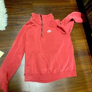 Nike red/pinkinsh color pullover.